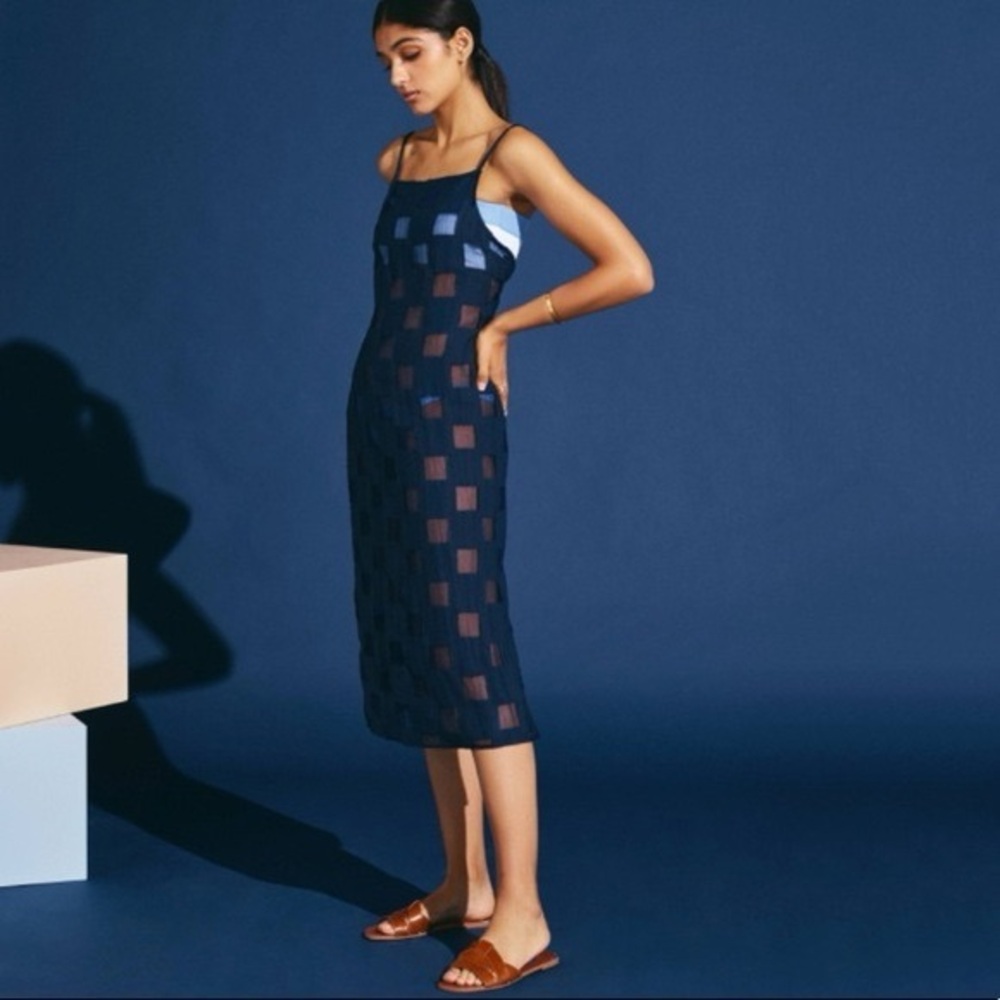 Onia Melanie cover up dress, navy blue size Small